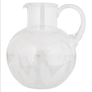 Tiffany & Co Lily Of the Valley Etched Crystal Pitcher Mint Vintage